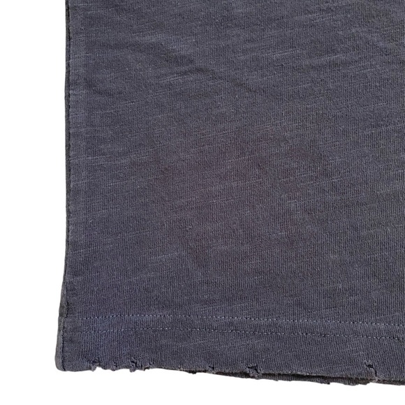 Kith Distressed Heavy Weight Black Cotton Short Sleeve T-Shirt Small Unisex - Picture 6 of 10